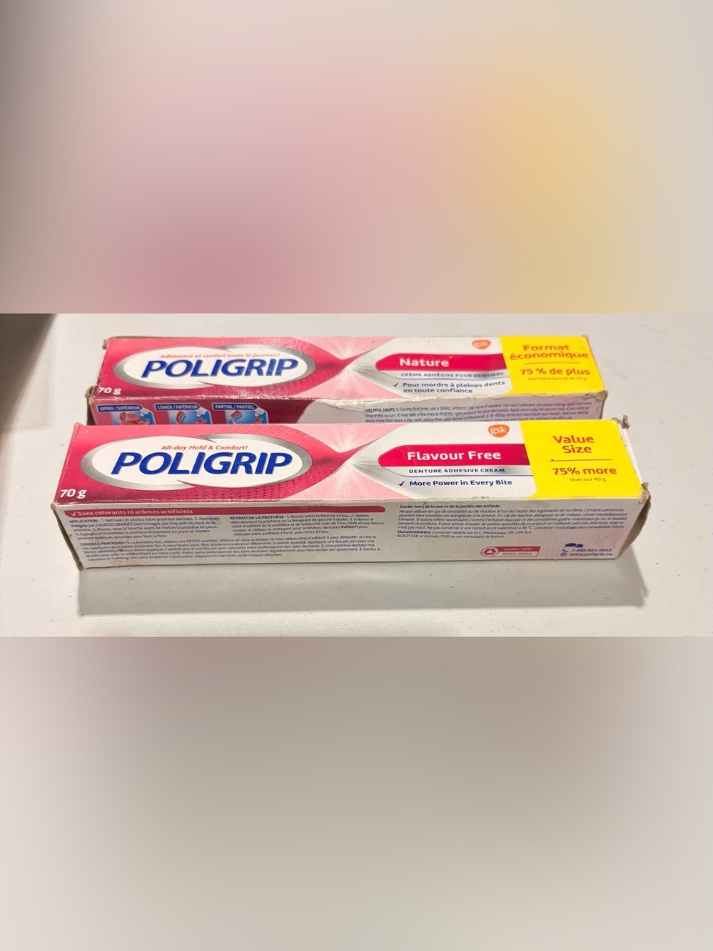 🌙 HB10 2 pack Polygrip denture adhesive cream
